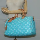 LOUIS VUITTON Speedy P9 Bandouliere 40 Bag Turquoise Blue M11563 Auth 115230SM-39