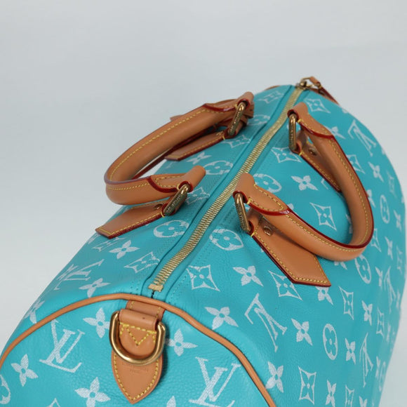 LOUIS VUITTON Speedy P9 Bandouliere 40 Bag Turquoise Blue M11563 Auth 115230SM
