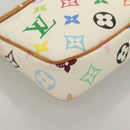 LOUIS VUITTON Multicolor Pochette Accessoires Pouch White M92649 Auth 115250-9