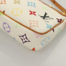 LOUIS VUITTON Multicolor Pochette Accessoires Pouch White M92649 Auth 115250-14