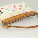 LOUIS VUITTON Multicolor Pochette Accessoires Pouch White M92649 Auth 115250-6