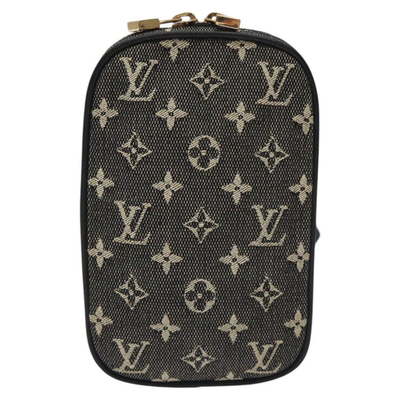 LOUIS VUITTON Monogram Mini US Digital Pouch Noir M92066 LV Auth 115252