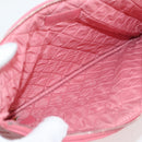 CHANEL Matelasse Clutch Bag Lamb Skin Pink Silver CC Auth 115255V-9