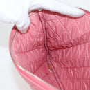 CHANEL Matelassé Clutchlammtasche Rosa Silber CC Original 115255V-20