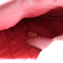 CHANEL Matelasse Clutch Bag Lamb Skin Pink Silver CC Auth 115255A-10