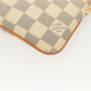 LOUIS VUITTON Damier Azur Pochette Mira MM Accessory Pouch N60027 LV Auth 115265-13