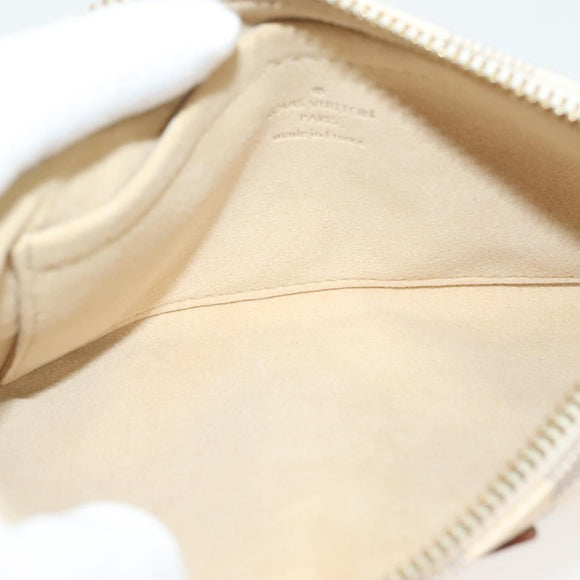 LOUIS VUITTON Damier Azur Pochette Mira MM Accessory Pouch N60027 LV Auth 115265