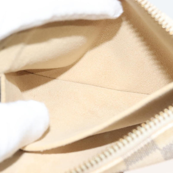 LOUIS VUITTON Damier Azur Pochette Mira MM Accessory Pouch N60027 LV Auth 115265