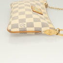 LOUIS VUITTON Damier Azur Pochette Mira MM Accessory Pouch N60027 LV Auth 115265-4