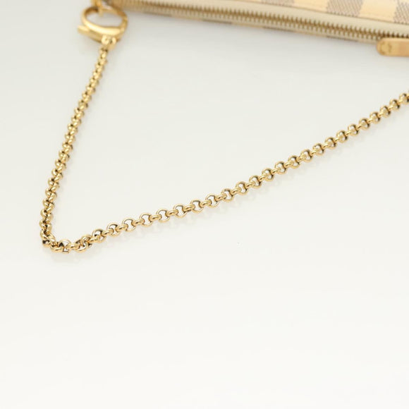 LOUIS VUITTON Damier Azur Pochette Mira MM Accessory Pouch N60027 LV Auth 115265