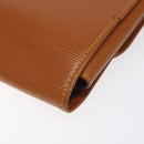 LOUIS VUITTON Epi Trousse Priant Clutch Bag Zipangu Gold LV Auth 115266-15