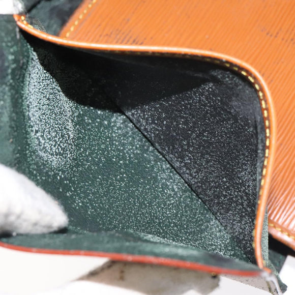 LOUIS VUITTON Epi Trousse Priant Clutch Bag Zipangu Gold LV Auth 115266