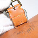 LOUIS VUITTON Epi Trousse Priant Clutch Bag Zipangu Gold LV Auth 115266-12