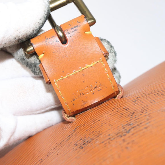 LOUIS VUITTON Epi Trousse Priant Clutch Bag Zipangu Gold LV Auth 115266