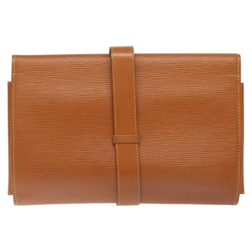 LOUIS VUITTON Epi Trousse Priant Clutch Bag Zipangu Gold LV Auth 115266 - 0