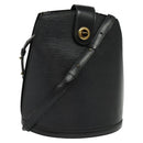LOUIS VUITTON Epi Cluny Shoulder Bag Black M52252 LV Auth 115278-1
