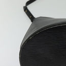 LOUIS VUITTON Epi Cluny Shoulder Bag Black M52252 LV Auth 115278-14