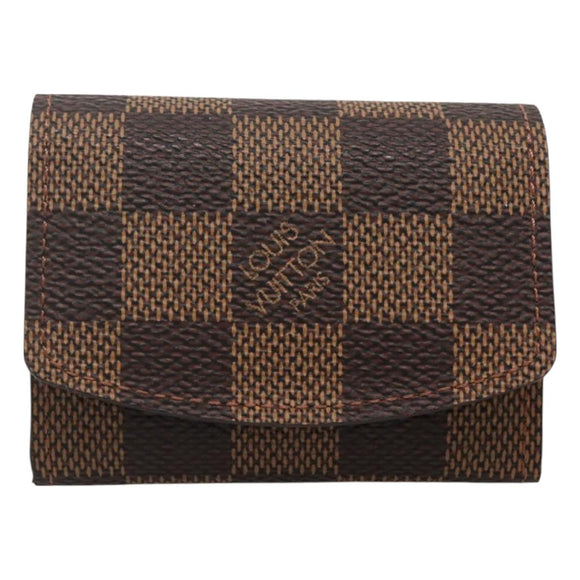 LOUIS VUITTON Damier Ebene Cuffs Cuff Case LV Auth 115280