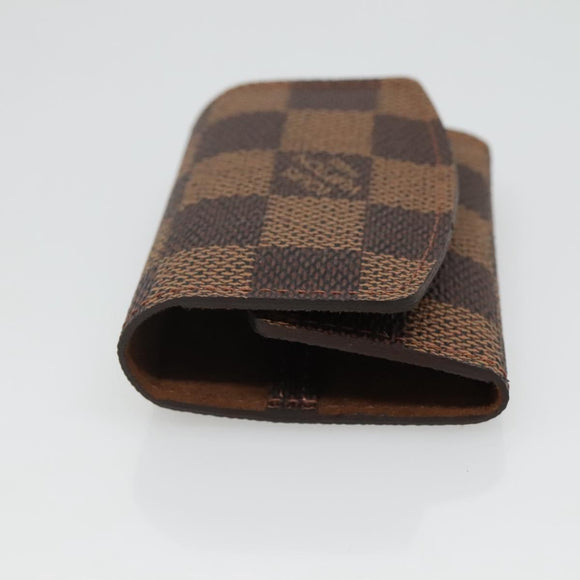 LOUIS VUITTON Damier Ebene Cuffs Cuff Case LV Auth 115280