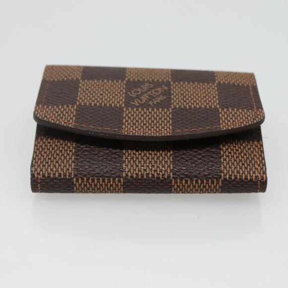 LOUIS VUITTON Damier Ebene Cuffs Cuff Case LV Auth 115280