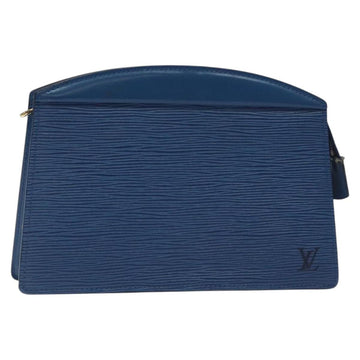 LOUIS VUITTON Epi Trousse Crete Pouch Blue M48405 LV Auth 115282