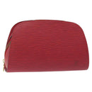 LOUIS VUITTON Epi Dauphine GM Pouch Red M48457 LV Auth 115286-1