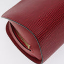 LOUIS VUITTON Epi Dauphine GM Pouch Red M48457 LV Auth 115286-16