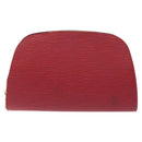LOUIS VUITTON Epi Dauphine GM Pouch Red M48457 LV Auth 115286-13