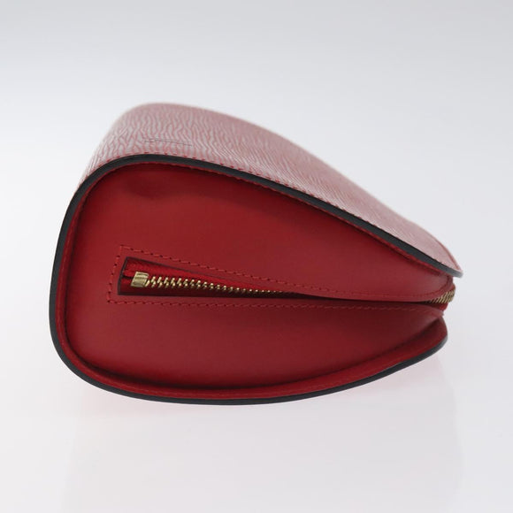 LOUIS VUITTON Epi Dauphine GM Pouch Red M48457 LV Auth 115286