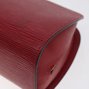 LOUIS VUITTON Epi Dauphine GM Pouch Red M48457 LV Auth 115286-7