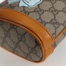 GUCCI GG Supreme Shoulder Bag PVC Beige Gold 660304 Auth 115292M-15