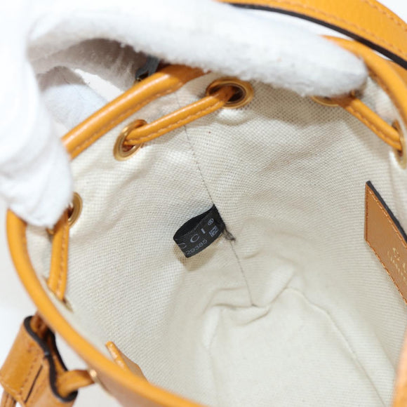 GUCCI GG Supreme Shoulder Bag PVC Beige Gold 660304 Auth 115292M