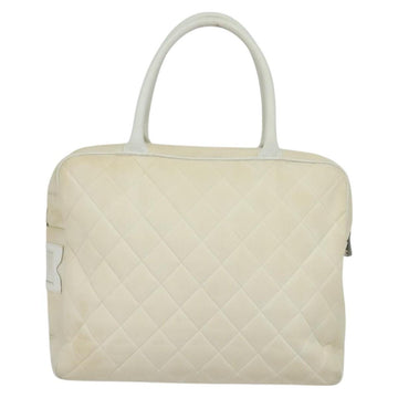 CHANEL Sports Line Boston Bag Canvas White CC Auth 115293 - 0