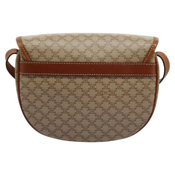 CELINE Macadam Canvas Shoulder Bag Beige Auth 115316 - 0