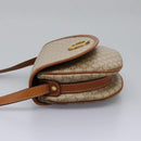 CELINE Macadam Canvas Shoulder Bag Beige Auth 115316-3