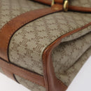 CELINE Macadam Canvas Hand Bag Beige Auth 115341-10