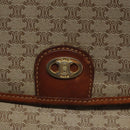 CELINE Macadam Canvas Hand Bag Beige Auth 115341-14