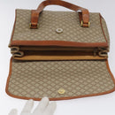 CELINE Macadam Canvas Hand Bag Beige Auth 115341-16