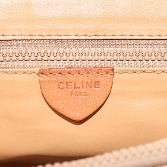 CELINE Macadam Canvas Hand Bag Beige Auth 115341