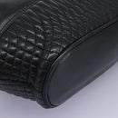 BALLY Hand Bag Leather Black Auth 115343-15