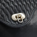 BALLY Hand Bag Leather Black Auth 115343-15