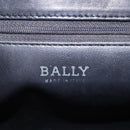 BALLY Hand Bag Leather Black Auth 115343-17