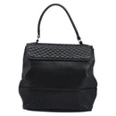 BALLY Hand Bag Leather Black Auth 115343-3