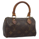 LOUIS VUITTON Monogram Mini Speedy Hand Bag M41534 LV Auth 115363-1