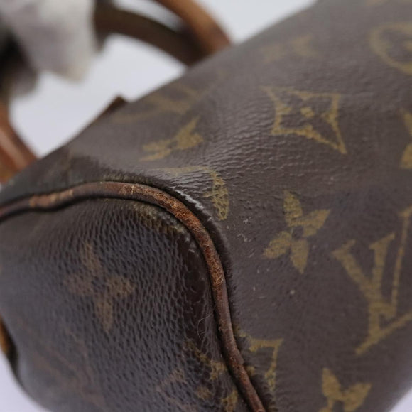 LOUIS VUITTON Monogram Mini Speedy Hand Bag M41534 LV Auth 115363