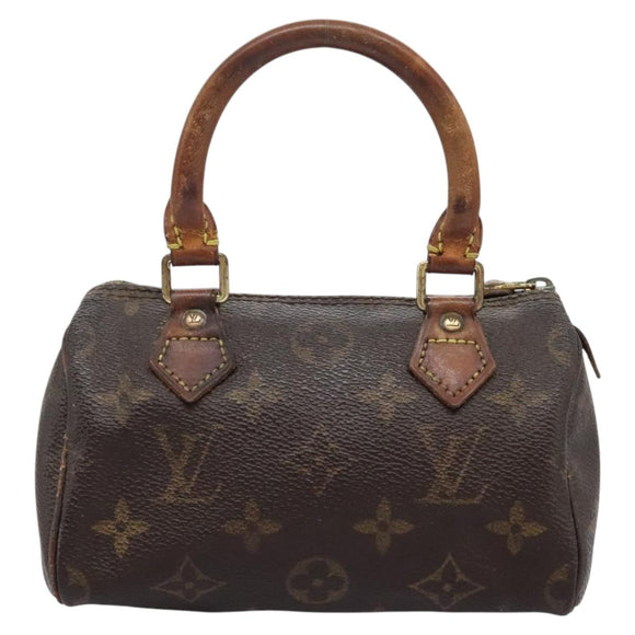 LOUIS VUITTON Monogram Mini Speedy Hand Bag M41534 LV Auth 115363
