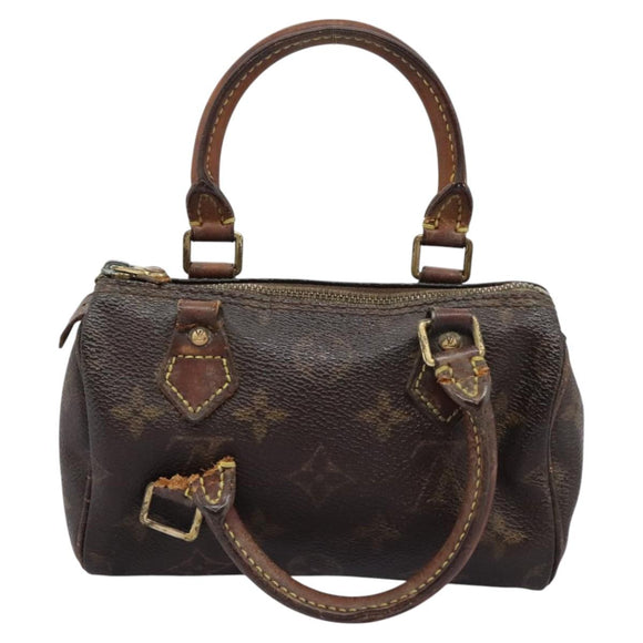 LOUIS VUITTON Monogram Mini Speedy Hand Bag M41534 LV Auth 115363