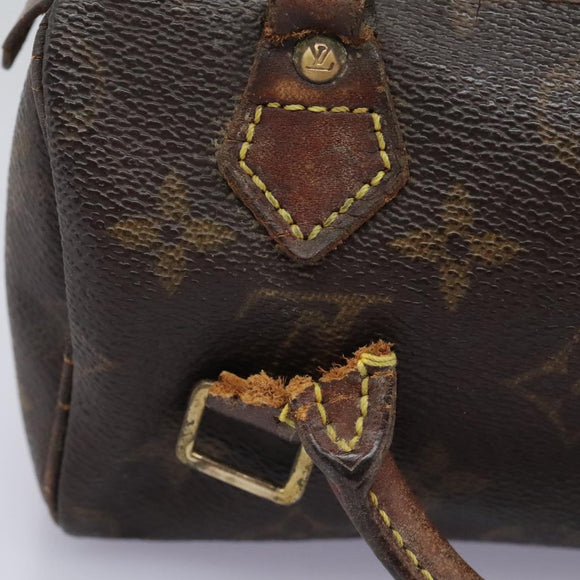 LOUIS VUITTON Monogram Mini Speedy Hand Bag M41534 LV Auth 115363