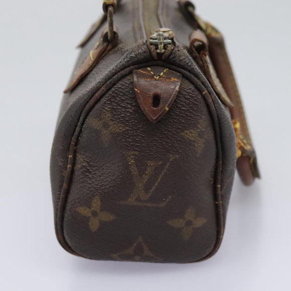 LOUIS VUITTON Monogram Mini Speedy Hand Bag M41534 LV Auth 115363