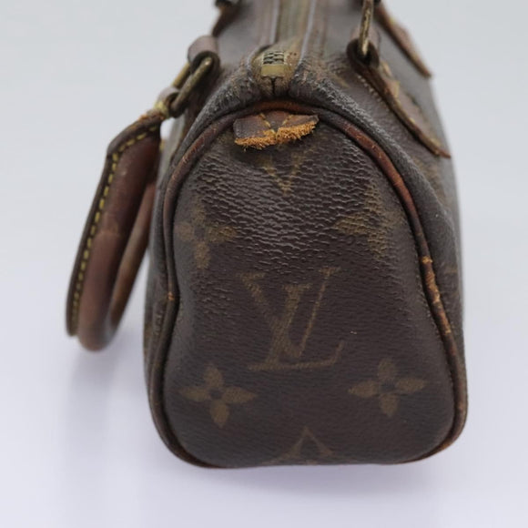 LOUIS VUITTON Monogram Mini Speedy Hand Bag M41534 LV Auth 115363